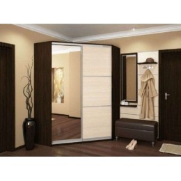 Угловой шкаф купе в прихожую T-12
