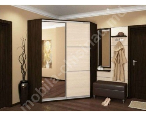 Dulap cupe de colt in antreu T-12