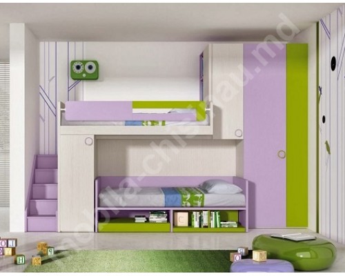 Детская двухъярусная кровать T-9