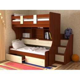 Pat cu doua nivele pentru copii T-11