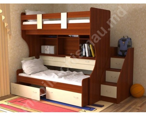 Pat cu doua nivele pentru copii T-11