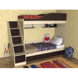 Pat cu doua nivele pentru copii T-12