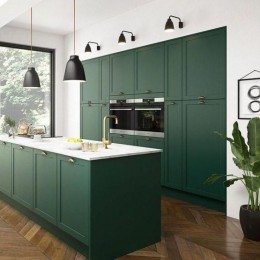 Foto Mobila la comanda- Bucatarie MDF alb/negru Magnolia model T-54