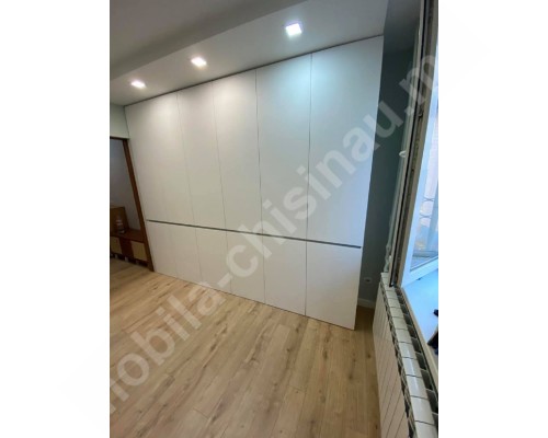 Dulap pentru dormitor alb stil  minimalism T-51