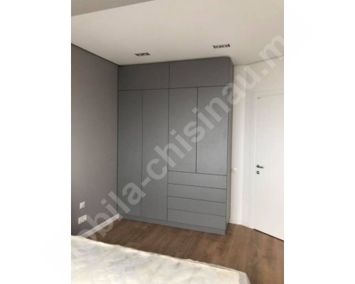 Dulap pentru dormitor gri stil minimalism T-60