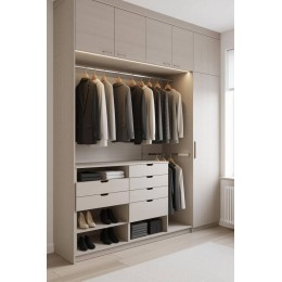 Гардеробная в современном стиле  T-48