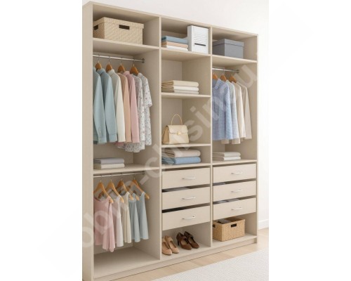 Гардеробная в современном стиле  T-56