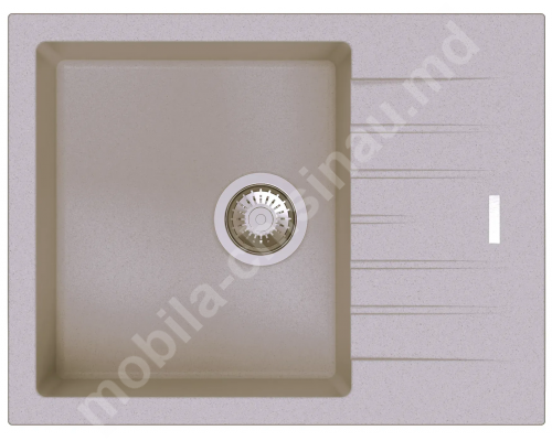 Раковина гранитная U-106 песочный 495 x 610 x 190 мм