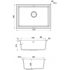 Раковина гранитная U-106 песочный 495 x 610 x 190 мм Раковина гранитная U-106 песочный 495 x 610 x 190 мм