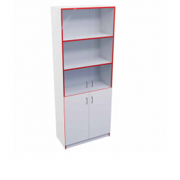 Шкаф полуоткрытый  со стеклом Т-10