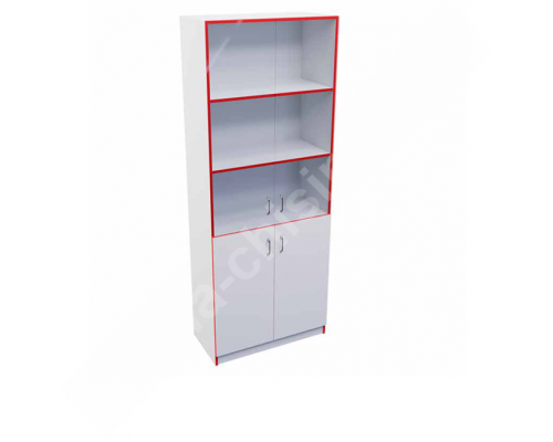 Шкаф полуоткрытый  со стеклом Т-10