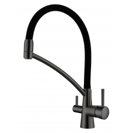 Кухонный смеситель Fabiano FKM 3110 Black Steel T-1