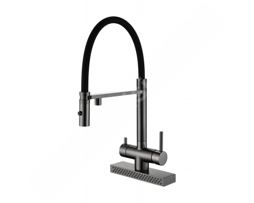 Baterie bucatarie Fabiano FKMC 3124 Black Steel (Cascad) T-36