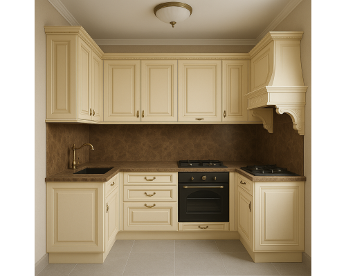 Угловая кухня в классическом стиле T-24