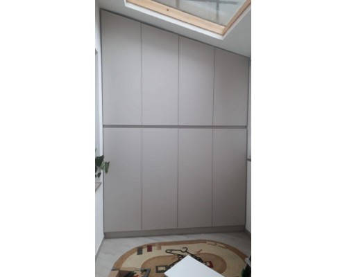 Dulap pentru dormitor gri stil modern T-46 Dulap pentru dormitor gri stil modern T-46