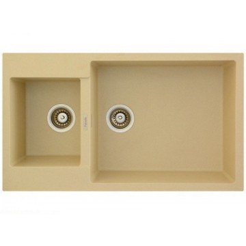 Гранитная мойка Fabiano Quadro 86x50x15 T-3