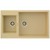 Гранитная мойка Fabiano Quadro 86x50x15 Cream