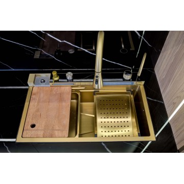 Chiuveta de bucătărie multifuncțională iSink Gold T-102