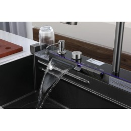 Многофункциональная кухонная мойка iSink Антрацит T-100