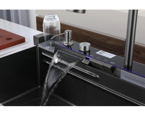 Многофункциональная кухонная мойка iSink Антрацит T-100