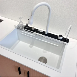 Многофункциональная кухонная мойка iSink Белая T-101