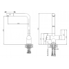 Baterie bucatarie Fabiano FKM 3116P SS Inox T-11