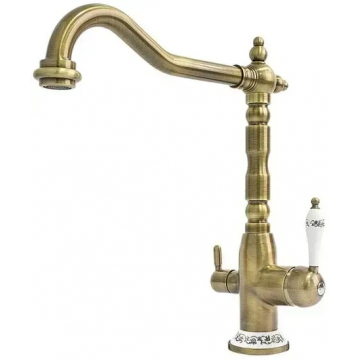 Baterie bucatarie Fabiano FKM 314 Brass Antique T-22