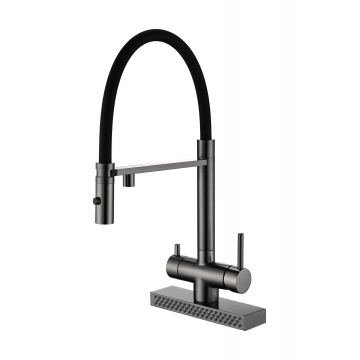 Baterie bucatarie Fabiano FKMC 3124 Black Steel (Cascad) T-36