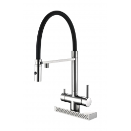 Кухонный смеситель Fabiano FKMC 3124 Inox (Cascad) T-37