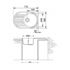Chiuveta Arc 77x50 Beige T-71