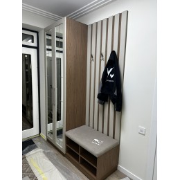 Современная мебель для прихожей с шкафом, зеркалом  T-49
