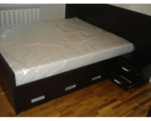 Мягкая кровать двуспальная T-88