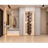 Mobilier multifuncțional pentru hol cu dulap, pantofar rotativ și banchetă T-40 Mobilier multifuncțional pentru hol cu dulap, pantofar rotativ și banchetă T-40