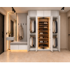 Mobilier multifuncțional pentru hol cu dulap, pantofar rotativ și banchetă T-40 Mobilier multifuncțional pentru hol cu dulap, pantofar rotativ și banchetă T-40