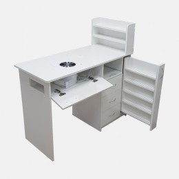 Маникюрный стол с ящиками и полками T-6