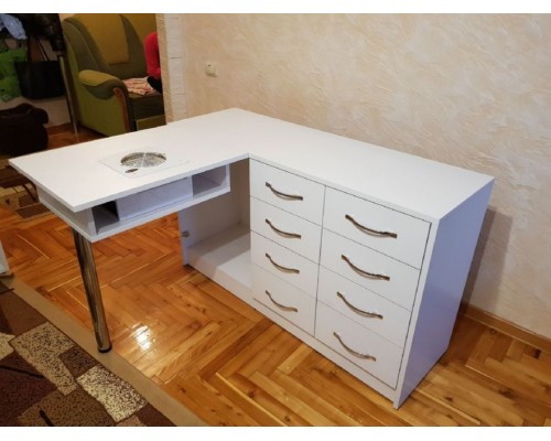 Складной угловой маникюрный стол Т-12