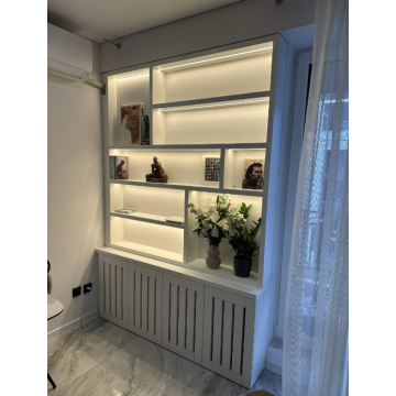 Vitrină LED cu ecran decorativ pentru radiator T-3 Vitrină deschisă cu LED și mască pentru calorifer T-3