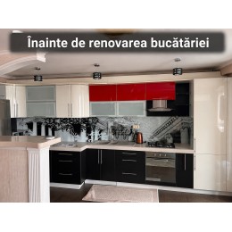 Renovare bucătărie schimbare fațade și modernizare completă T-2