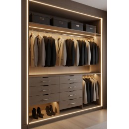 Гардеробная в современном стиле  