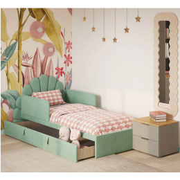 Односпальная кровать с выдвижными ящиками T-28