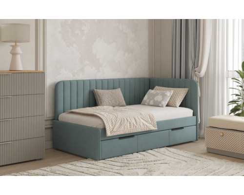 Односпальная кровать с выдвижными ящиками T-21