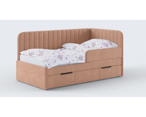 Односпальная кровать с выдвижными ящиками T-26