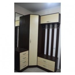 Угловой шкаф купе в прихожую T-30