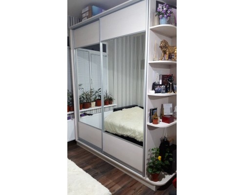 Шкаф купе   2 двери зеркалом T-60