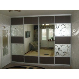 Шкаф купе встроенный 4 двери  T-52