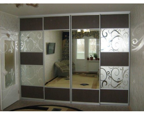 Шкаф купе встроенный 4 двери  T-52