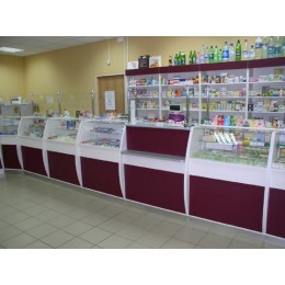 Витринa и мебель для аптек  T-1