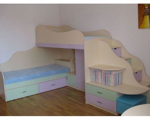 Детская двухъярусная кровать T-8