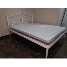 Белая кованая кровать T-47 Белая кованая кровать T-47