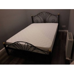 Кованая кровать черная  T-33